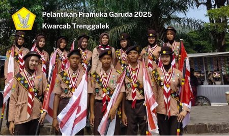 Pelantikan Pramuka Garuda Kwarcab Trenggalek Tahun 2025: SMA Negeri 1 Bendungan Berpartisipasi Mengirim 12 Penegak Terbaik